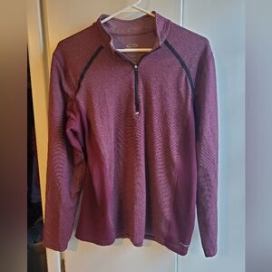 Champion Burgundy Duodry Quarter-Zip Pullover